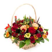 Florist Choice Autumnal Basket Arrangement
