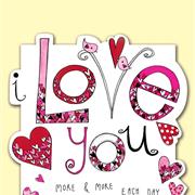 Valentines Card - Love You More Each Day