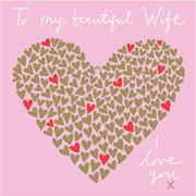 Valentines Card - Beautiful Wife I Love You