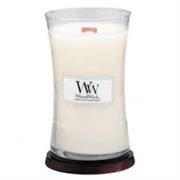 22oz Linen Woodwick Candle