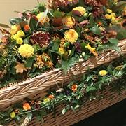 Wicker Casket Garland - Bespoke