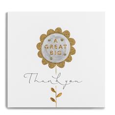 Thank you Card Gold Leaf