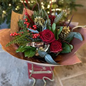 Christmas Florist Choice Aqua Bouquet