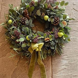 Lime and Pine Christmas Wreath