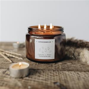 Embers &amp; Roots Gingerbread Soy Candle
