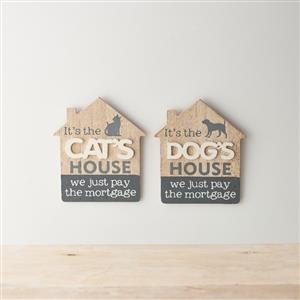 Cat Plaque - We Just Pay The Mortgage