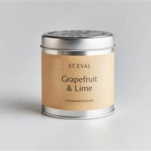 St Eval Grapefruit &amp; Lime Scented Tin Candle NATIONAL DELIVERY