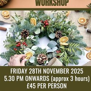 Christmas Wreath Workshop The Mallard - Fri 28th Nov 2025