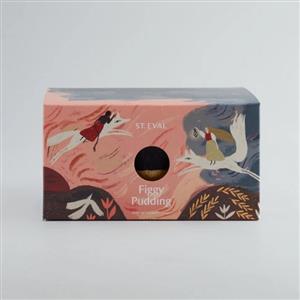 St Eval Figgy Pudding Gold Dipped Multiwick Candle