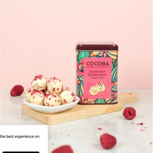 Cocoba Raspberry &amp; Marc de Champagne Truffles