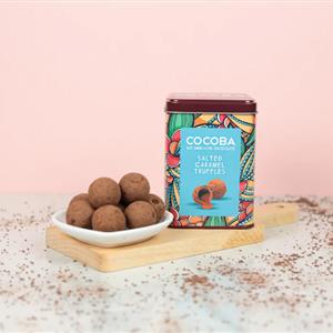 Cocoba Salted Caramel Truffles in Gift Tin