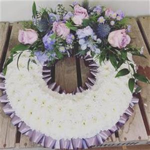 Lilac and Blue Based Wreath