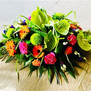 Bright and Tropical Casket Spray