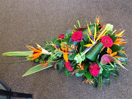 Bird of Paradise Funeral Spray