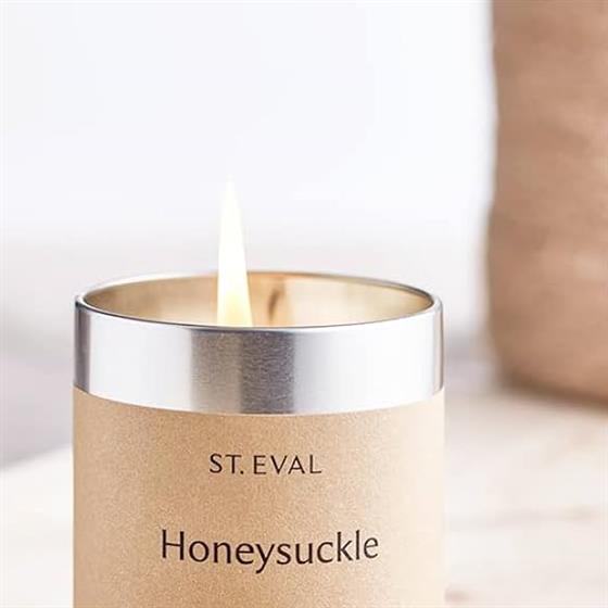 St Eval Honeysuckle Scented Tin Candle NATIONAL DELIVERY